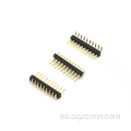 Conector de clavija de paso de 1,0 mm en ángulo recto